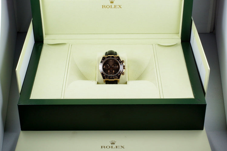 2012 Rolex RG Daytona 116515 Chocolate Arabic Dial with Box and Papers