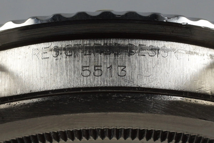 1970 Rolex Submariner 5513 with Serif Dial