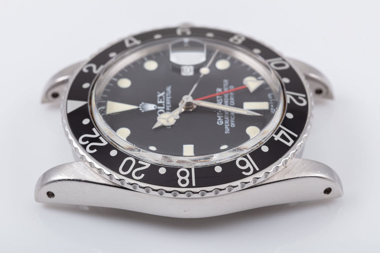 1982 Rolex GMT Master 16750 Creamy Matte Dial Black Bezel