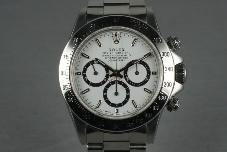 Rolex Zenith Daytona 16520 Inverted 6 white dial