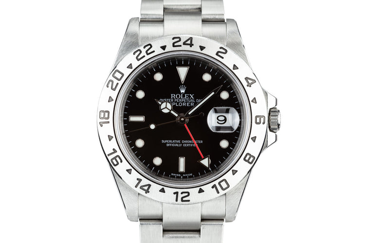 2005 Rolex Explorer II 16570 Black Dial