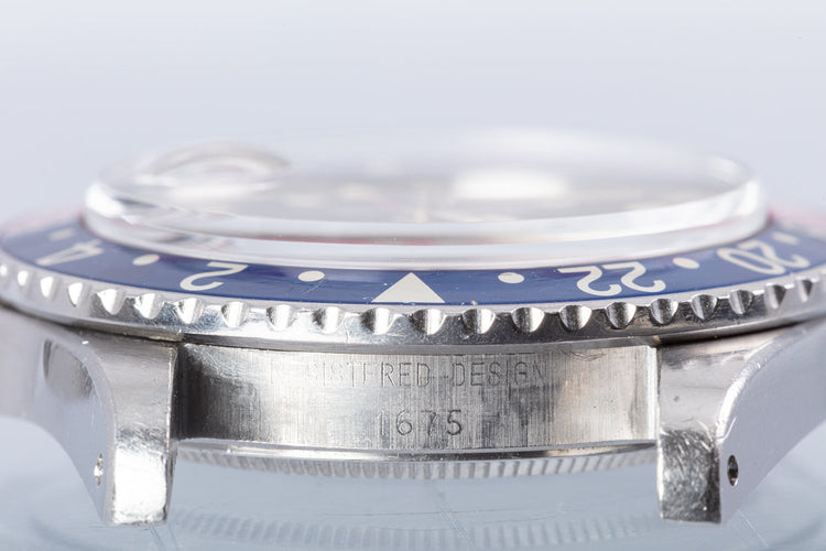 1972 Unpolished Vintage Rolex GMT-Master MKII 1675 with Box