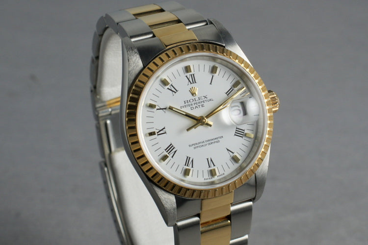 2002 Rolex Roman Numeral Dial Date 15223