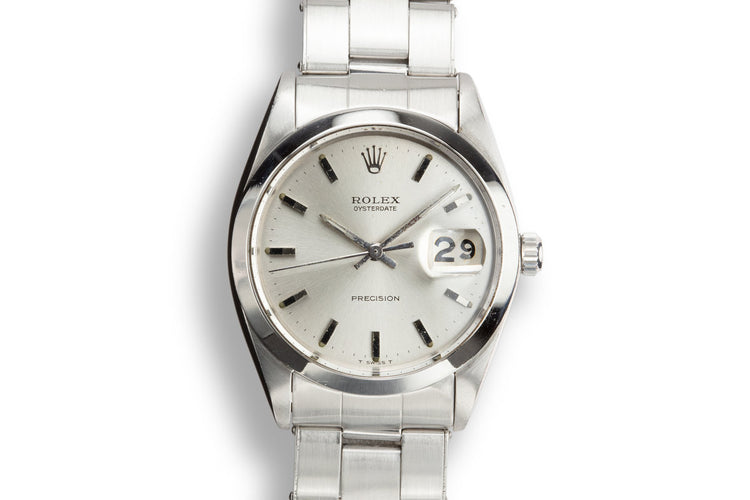 1968 Rolex OysterDate 6694 Silver Dial