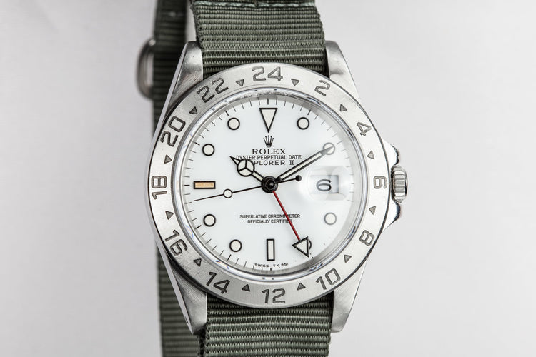 1993 Rolex Explorer II 16570 White Dial