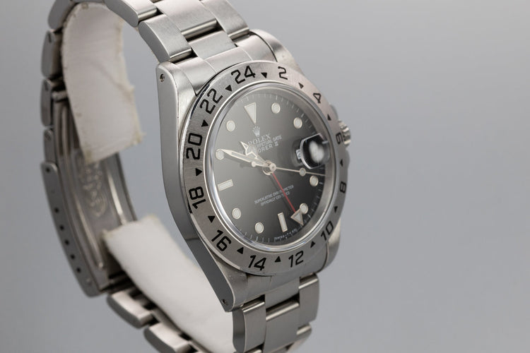 1995 Rolex Explorer II 16570 Black Dial with Box and Papers