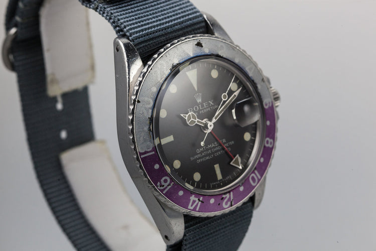 1968 Rolex GMT-Master 1675 With Fuchsia Bezel