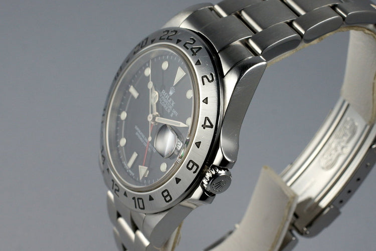 2002 Rolex Explorer II 16570 Black Dial