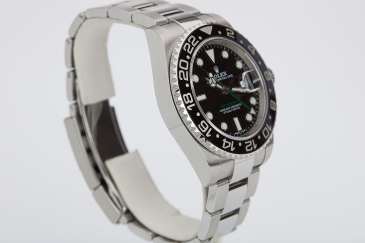 2018 Rolex GMT-Master II 116710LN with Box, Card & Chronotag