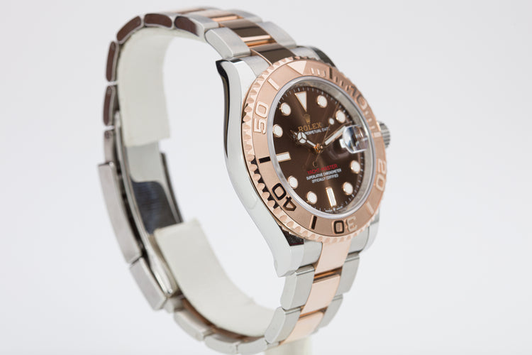 2021 Rolex 40mm 18k/Rose Gold Yacht-Master 126621 with Brown Dial - Full Set