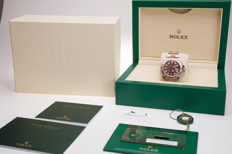2021 Rolex 40mm 18k/Rose Gold Yacht-Master 126621 with Brown Dial - Full Set
