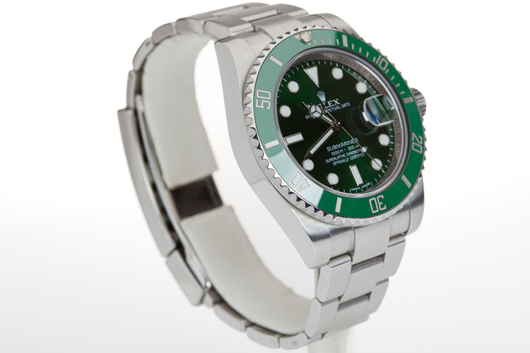 2013 Rolex Submariner 116610LV "Hulk" Box, Card Hangtag & Booklet