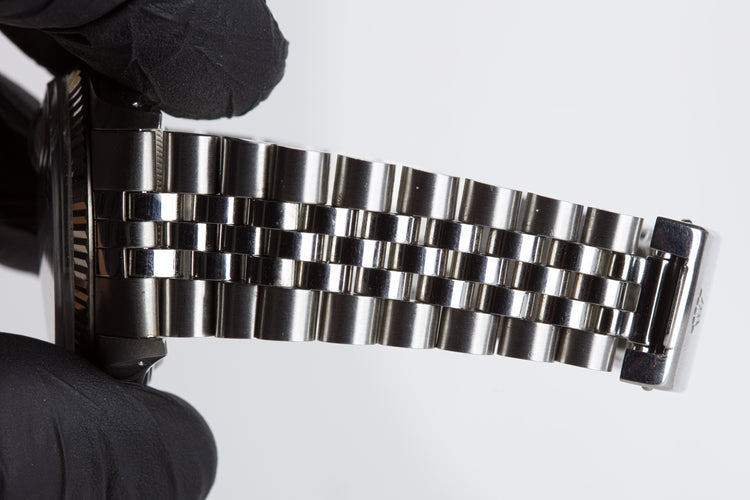 1987 Rolex Datejust 16014 Silver Stick Dial Jubilee Bracelet