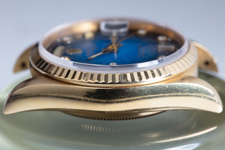 1986 Rolex Day-Date18038 Blue Diamond Vignette Dial