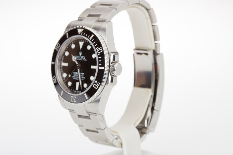 2020 41mm Rolex Submariner No-Date 124060 with Box, Booklets, Hangtags & Card