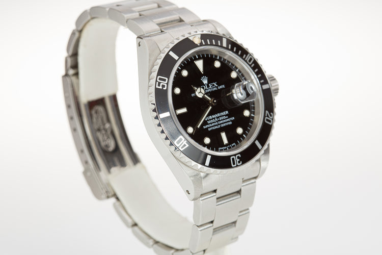 1996 Rolex 16610 Submariner with Box and Papers
