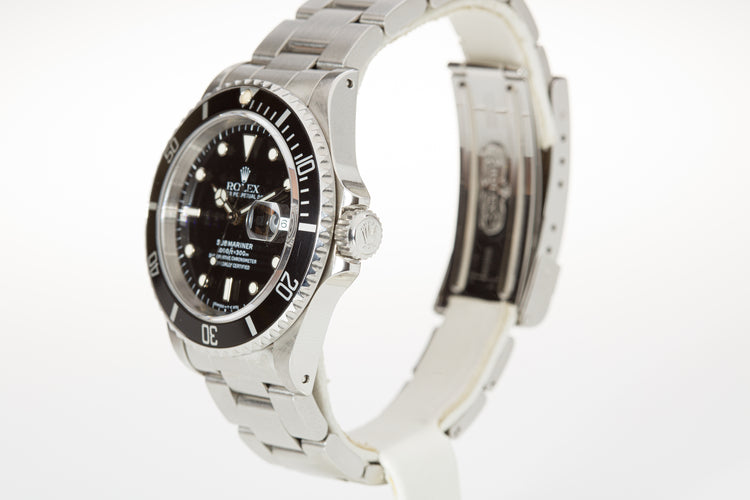 1996 Rolex 16610 Submariner with Box and Papers