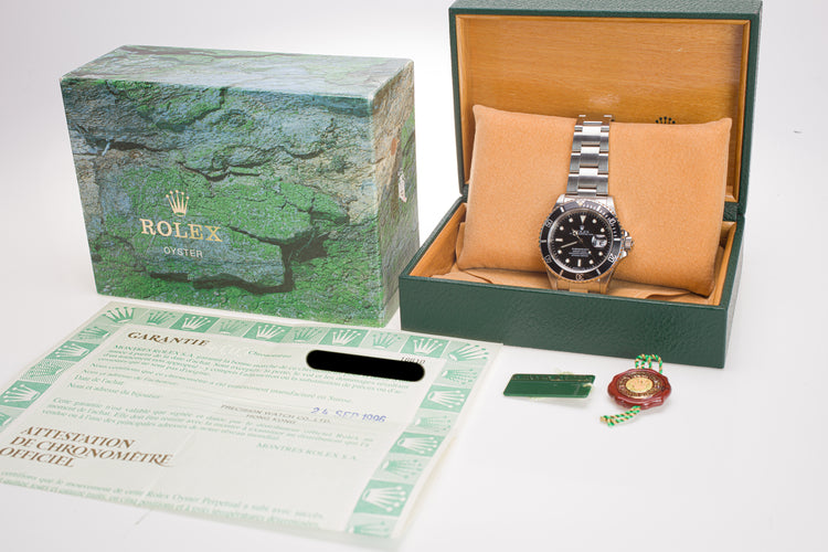1996 Rolex 16610 Submariner with Box and Papers