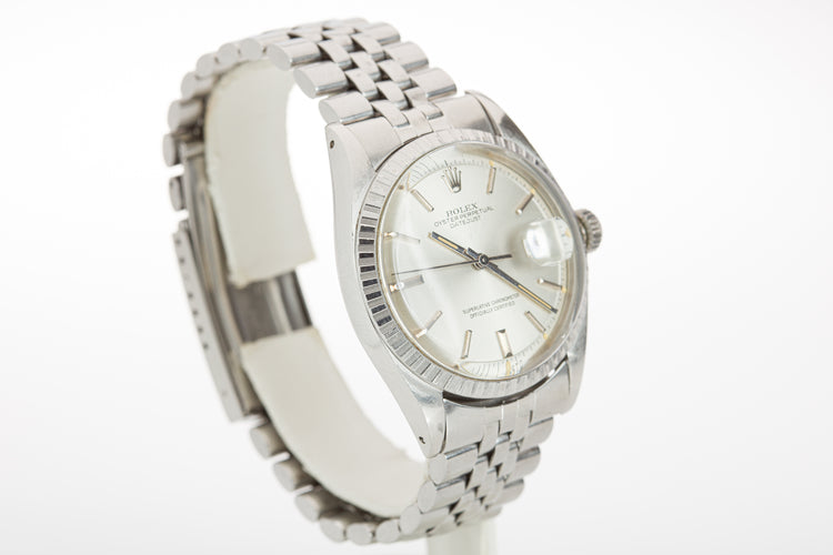 1973 Rolex Datejust Silver Sigma Dial Box, Papers & Hangtag