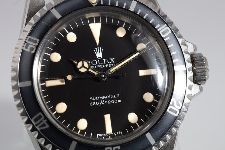 1979 Rolex 5513 Submariner Lollipop Mk 3 Maxi Dial