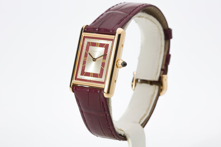 2022 Tank LC 18k Yellow Gold WGTA0059 Box, Card & Receipt