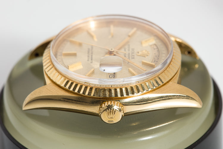 1970 Rolex Day-Date No Lume Pie Pan Dial Box, Hang Tags & Calendar