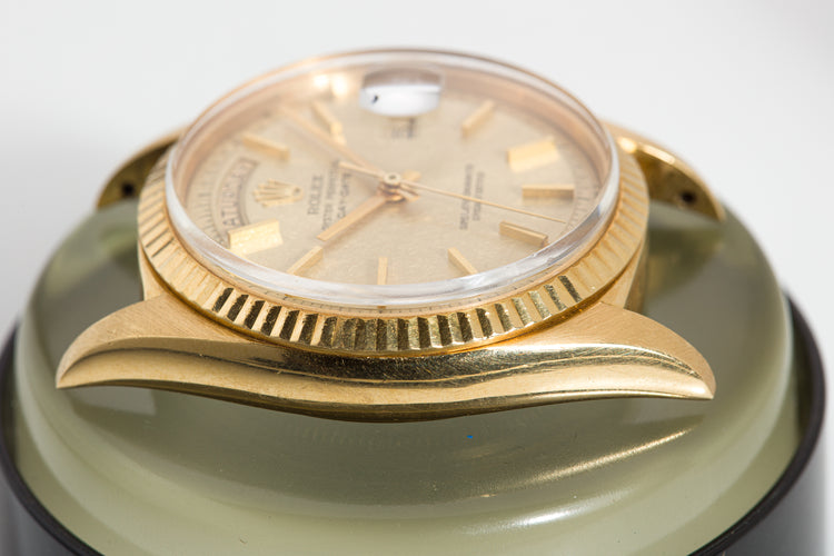 1970 Rolex Day-Date No Lume Pie Pan Dial Box, Hang Tags & Calendar