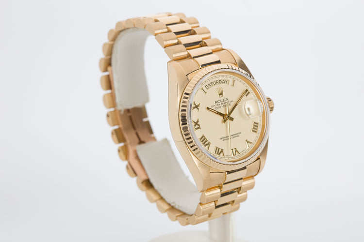 1979 Rolex Day-Date 18038 Ivory Roman Dial