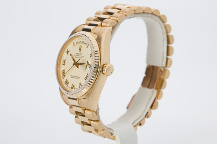 1979 Rolex Day-Date 18038 Ivory Roman Dial