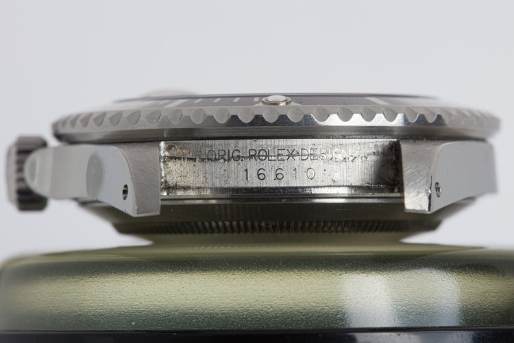 2001 Rolex Submariner 16610 Box, Papers & Hangtags