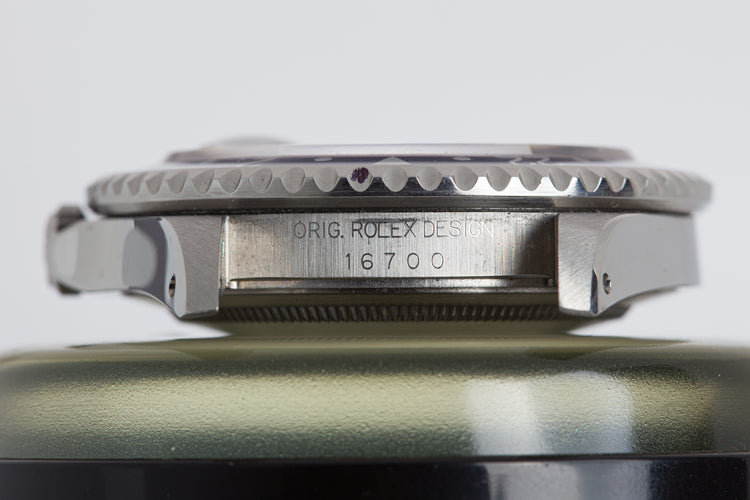 1996 Rolex GMT 16700 Box, Service, Hangtag & Papers