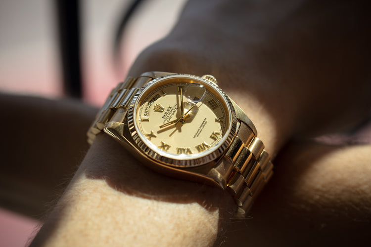 1979 Rolex Day-Date 18038 Ivory Roman Dial