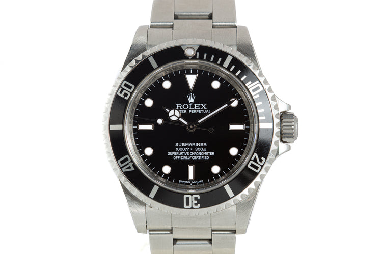 2010 Rolex Submariner 14060M 4 Line with Box, Card, Booklets, & Hangtags