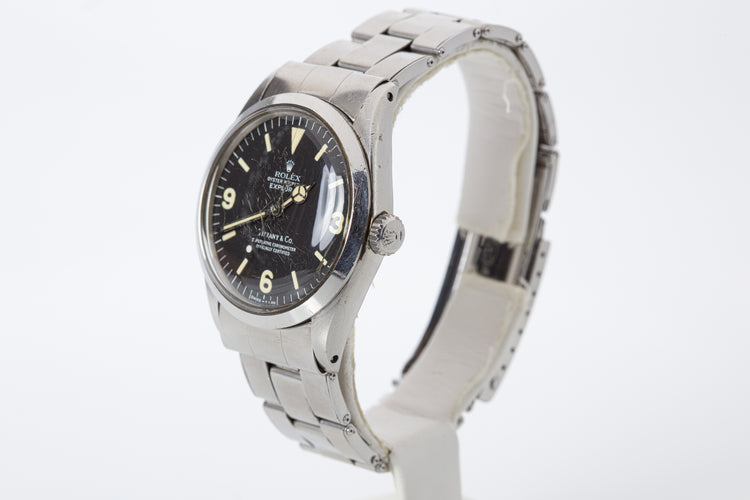 1976 Rolex Explorer 1016 Tiffany & Co. Dial Creamy Lume plots & Hands