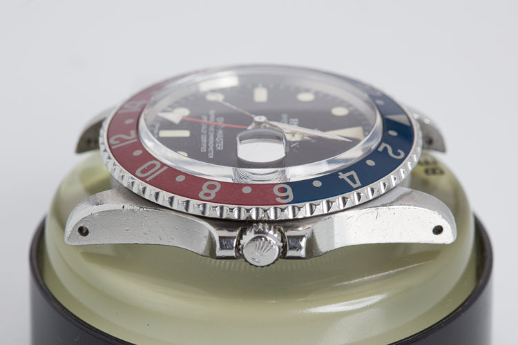 1978 Rolex GMT Master 1675 Faded Pepsi Bezel Creamy Lume Plots & Hands
