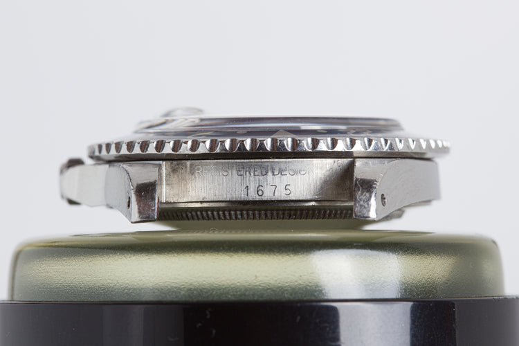 1978 Rolex GMT Master 1675 Faded Pepsi Bezel Creamy Lume Plots & Hands