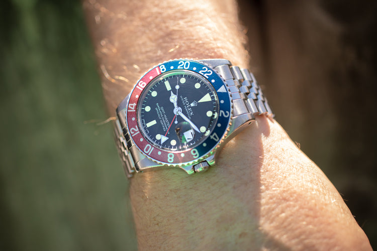 1978 Rolex GMT Master 1675 Faded Pepsi Bezel Creamy Lume Plots & Hands