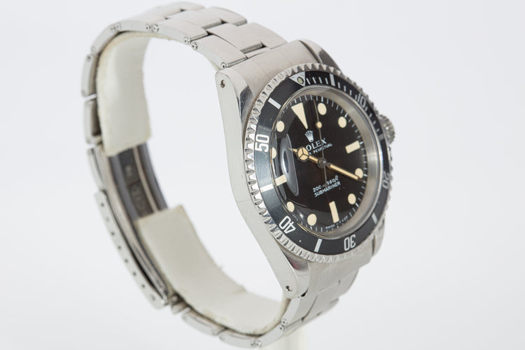 1967 Rolex Submariner 5513 Meters 1st Dial with Creamy Lume Plots