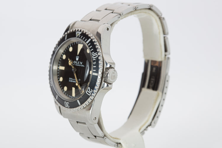 1967 Rolex Submariner 5513 Meters 1st Dial with Creamy Lume Plots