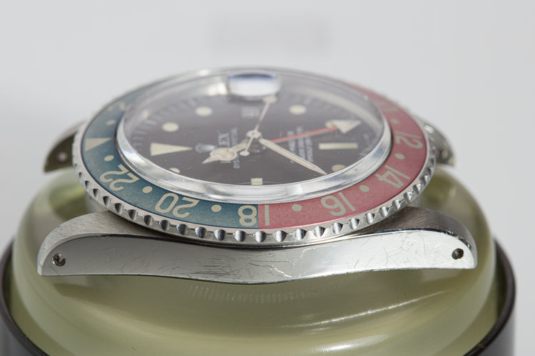 1976 Rolex GMT Master 1675 Radial Dial Pepsi Bezel