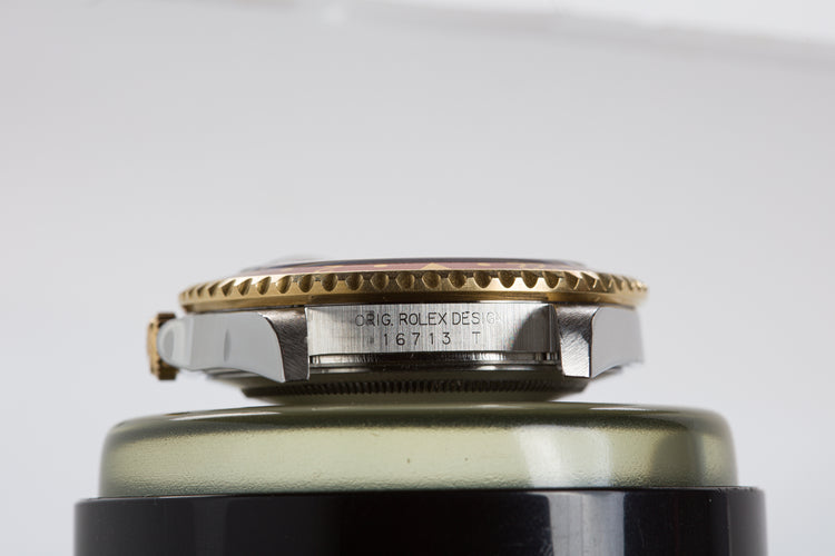 2005 Rolex 16713 "Root Beer" 18k/St GMT Master II Brown Dial
