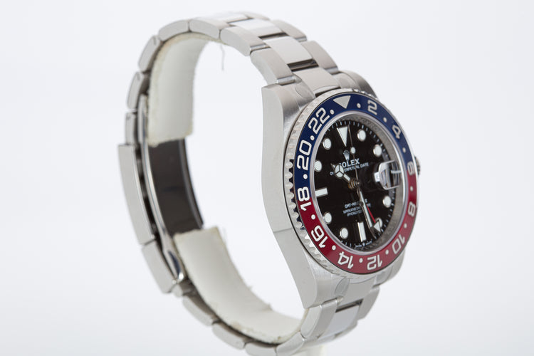 2021 Rolex St GMT Master II 126710BLRO Pepsi Oyster Bracelet Box, Card, Tags