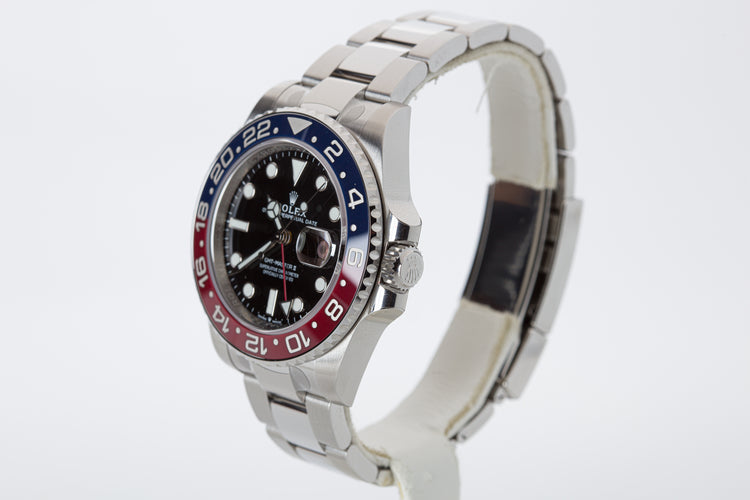 2021 Rolex St GMT Master II 126710BLRO Pepsi Oyster Bracelet Box, Card, Tags