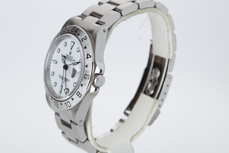 1999 Rolex Explorer II 16570 Polar Dial Box, Papers & Booklet