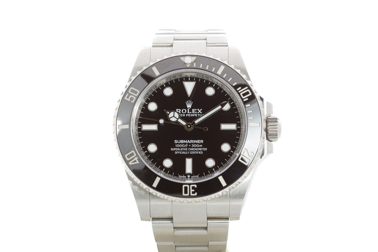 2022 Rolex Submariner 124060 Box, Card, Chrono tag, Booklet & Wallet
