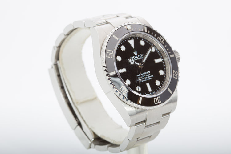 2022 Rolex Submariner 124060 Box, Card, Chrono tag, Booklet & Wallet