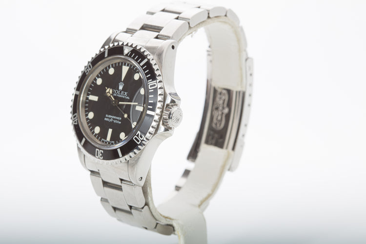 1981 Rolex Submariner 5513 MK 3 Dial Creamy Lume & Hands