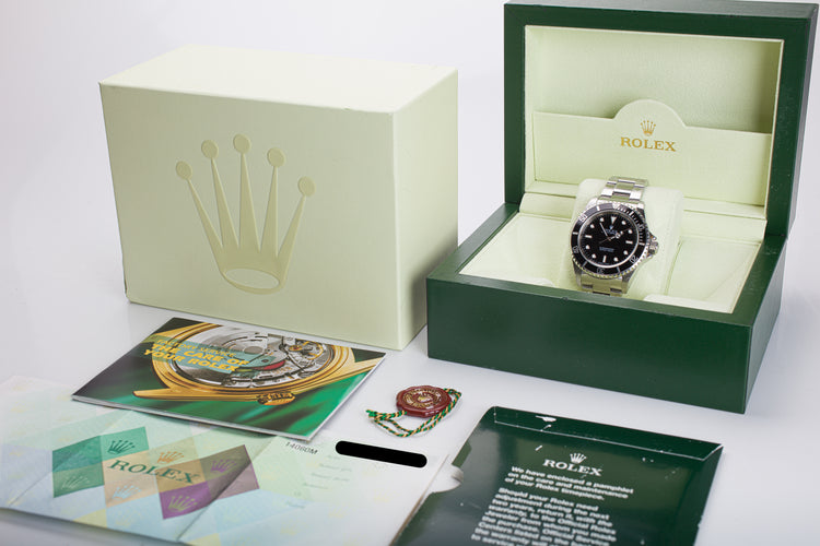 2007 Unpolished Rolex Submariner 14060M Box and Papers