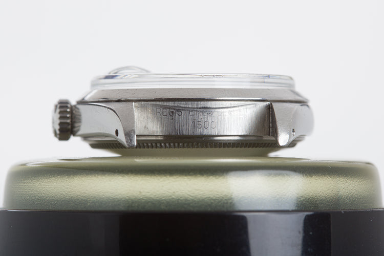 1971 Rolex Date 1500 Blue Mosaic Dial Smooth bezel & Oyster Bracelet