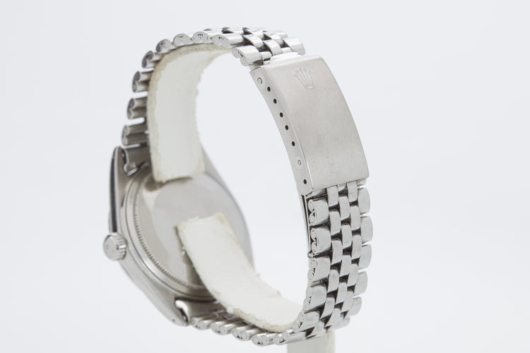 1973 Rolex 1603 Silver Pie Pan Stick Dial